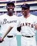 HANK AARON ATLANTA BRAVES & WILLIE MAYS SAN FRANCISCO GIANTS 8 X 10 PHOTO