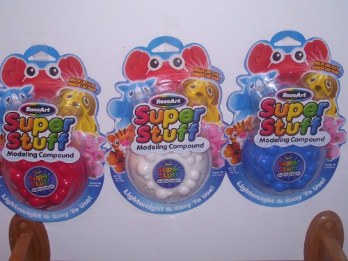 Childrens Toyshop  Toys : Rose Art Super Stuff Modeling Compound (Sold As a Set of 3)
