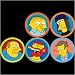 Simpsons Six Button Pack - Millhouse, Ralph, Jimbo, Comic Book Guy, Willie, Skinner