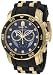 Invicta Men’s 6981 Pro Diver Collection Chronograph Black Dial Black Polyurethane Watch