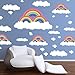 Rainbow Clouds Wall Stickers
