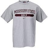 Nike Mississippi State Bulldogs Ash Golf T-shirt