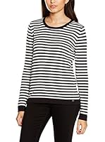 Cross Jeans Jersey (Blanco / Negro)