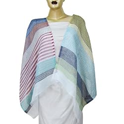 Linen Scarves Womens Accessory Handmade Rectangular Scarf 21 x 74 inches