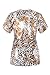 MedPro Women's Multicolored Mix Print Medical Scrub Top