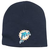Miami Dolphins Classic Winter Knit Beanie Hat - Navy