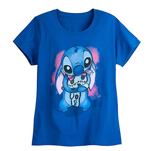 Disney Women's Stitch and Scrump Tee - Plus Blue