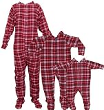 Sleepyheads Family Matching Plaid Flannel Footed Pajama