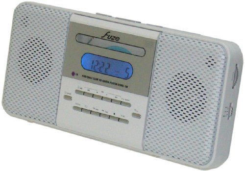 fuze リモコン付 ポータブルCDラジオ CDRX-1W ホワイト