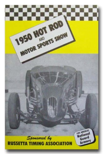 1950 Roadster Hot Rod Show Russetta Program Poster Print