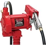 Fill-Rite FR700V Fuel Transfer Pump, 12' Delivery Hose, Manual Release Nozzle - 115 Volt, 20 GPM