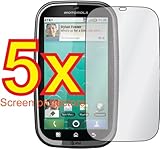 5x Motorola Bravo MB520 Premium Clear LCD Screen Protector Cover Guard Shie ....