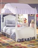 Lavender Full Size Canopy Bed Fabric Top
