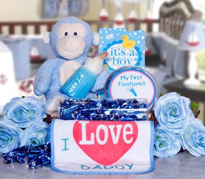 Dadddy's Little Monkey Gourmet Food Gift Basket by The Treasured Basket