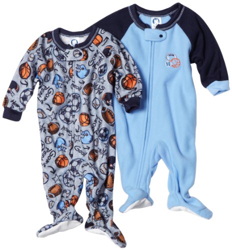 Gerber Baby-Boys Infant 2-Pack All Stars Blanket Sleeper, Blue,