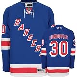 LUNDQVIST #30 New York Rangers RBK Premier NHL Hockey Jersey by Reebok (NHLPA Certified Custom Sewn Authentic Twill)