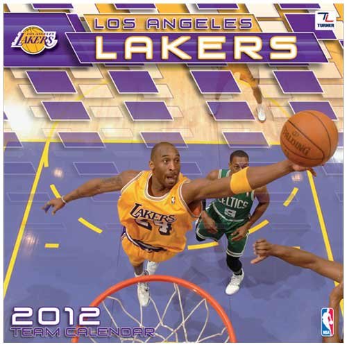 John F. Turner Los Angeles Lakers 2012 Wall Calendar - 12X12