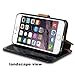 Birgus Ultra Slim Leather Case for Apple iPhone 6/6S Plus, Y Black