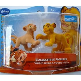  Disney Lion King Exclusive Flocked Mini Figure 2Pack Young Simba Young Nala