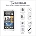 HTC One M7 Screen Protector - Tempered Glass - Package Includes Microfiber Cleaning Wipe, Installation Tips with Video - Retail Packaging - by TruShield