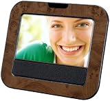 Akai - ARF 270 D - Cadre photo num&eacute;rique 7" - Radio r&eacute;veil - Port USB - Horloge - Bois