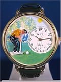 Men's Golf Watch with hand crafted miniatures