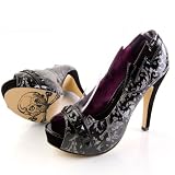 Iron Fist Mean Streak Platform Girls Shoes Black