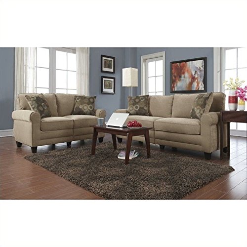 Serta RTA Copenhagen Piece Fabric Sofa Set in Vanity