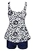 Wantdo Women's Cover Up Swimsuit Two-Piece Swim Suit Push Up Dress Swimwear