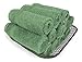 SALBAKOS Luxury Hotel & Spa Turkish Cotton 12-Piece Washcloth Set for Bath - Shower | Toallas De Baño, 13 x 13 Inch, Green, 12 Washcloths