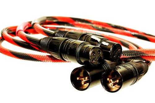 Better Cables Silver Serpent II XLR Cable Balanced Audio Cable - 2 meter 6 56 feet - Stereo Pair 2 cablesB0013HRKI4