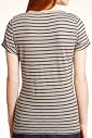 Pure Cotton Tape Neckline Stripe T-Shirt [T41-2509A-S-LCTB]