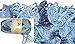 Clearance Pack of 3 Balls Metallic Dee Ruffle Scarf Yarn Mix Colors Lot (mix25)
