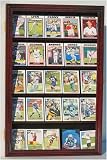 Football Baseball Hockey Basketball Sports Trading Card Display Case-MAHOGANY