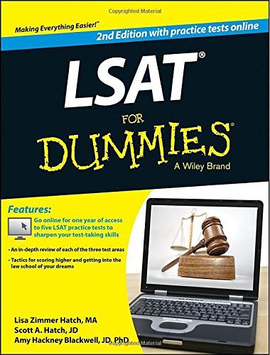LSAT For Dummies (with Free Online Practice Tests) by Zimmer Hatch, Hatch, Scott, Blackwell, Amy Hackney (September 2, 2014) Paperback