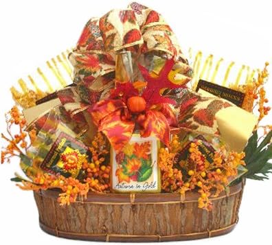 Autumn in Gold Gourmet Food Gift Basket
