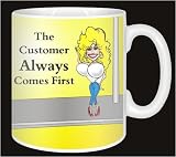 Review Advanta  / HUMOROUS GIFT-CUSTOMER COMES FIRST Coffee Mug