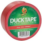 Duck Brand Colored Duck Tape, 1.88 Inches x 20 Yards, Cha Cha Cherry (1265014)