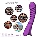 Rechargeable Vibrator - New Silence Motor Technology - Wireless Waterproof & Silicone - Strong G-Spot Stimulation - Sex Toy for Women or Couples By Linglong (Purple)