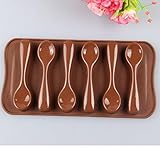 Spoon Shape Silicone Cake Mold Chocolate Fondant Tools Decoration Bakeware Cupcake Baking Molds