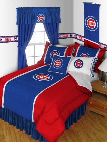 Chicago Cubs Queen Size 14 Pc Bedding Set Comforter Sheet Set 2