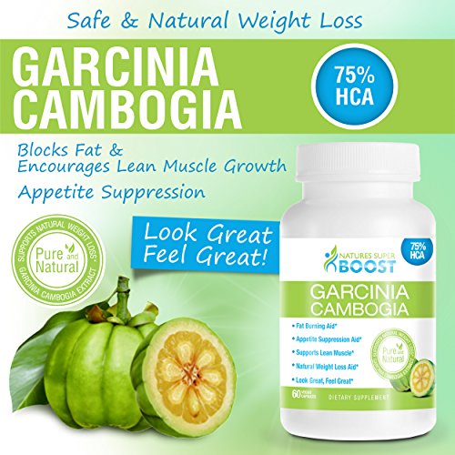 Garcinia Cambogia Extract with 75% HCA - The Ultimate Natural Fat Burner, Carb Blocker & Weight Loss Supplement - 60 or 180 Capsules - **Act Now for Our Special Limited Time Offer for our Best Weight Loss Diet Kit!**