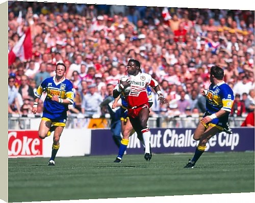 Box Canvas Print of Martin Offiah Scores - 1994 Challenge Cup Final from ColorSport