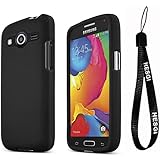 HESGI Galaxy Avant Case [Black] Slim Grip Rubberized Hard Plastic Case for Samsung Galaxy Avant (2014)