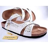Tatami by Birkenstock White Lotus Sandals Size: 38