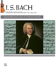 Book: Bach -- Violin Sonatas BWV 1001, 1003, 1005: An Alfred Classical Guitar Masterworks Edition - Alfred Music