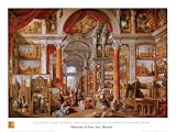 Picture Gallery Art Poster Print by Giovanni Paolo Pannini, 32x24