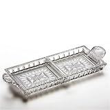 WATERFORD CRYSTAL O'CONNELL SERVING TRAY 2-PART