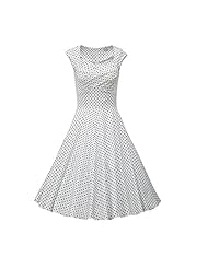 Sexy Cocktail Full-Skirt Cotton/Elastane Dots Print Evening Dress/Prom Dress/Wedding Party Dress 