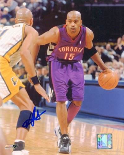 Vince Carter Autographed/Hand Signed Drive vs. Pacers Toronto Raptors 8x10 Photo